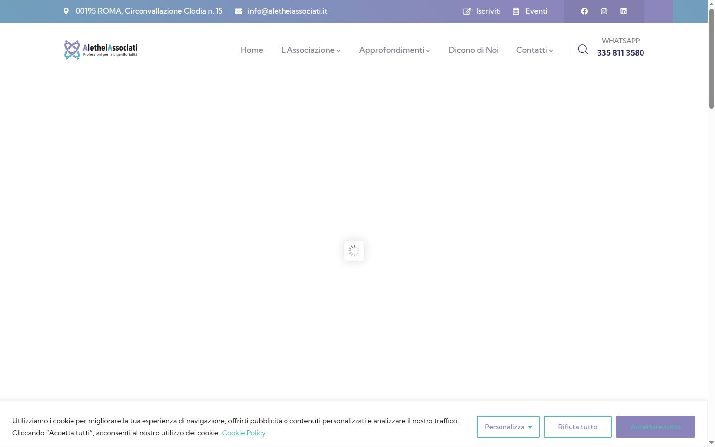 Screenshot tal-banner tal-kunsens muri qabel kwalunkwe interazzjoni