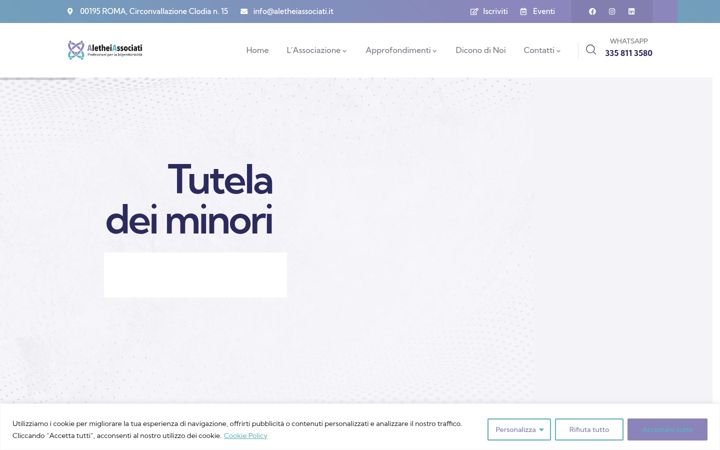 Screenshot of aletheiassociati.it