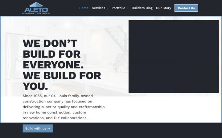 Screenshot of aletogroup.com