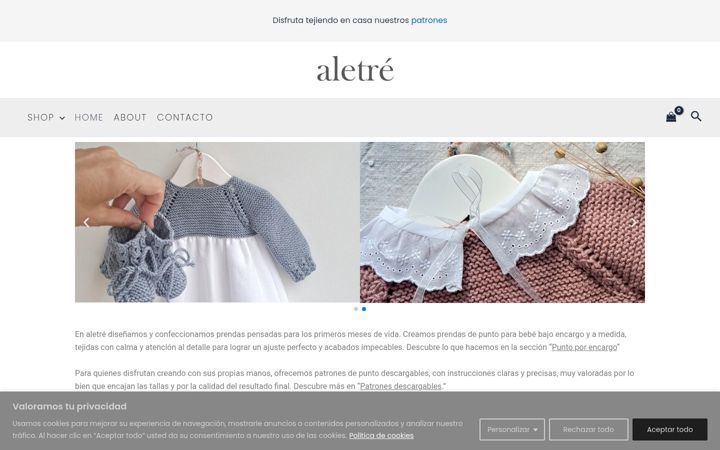 Skærmbillede af aletre.com
