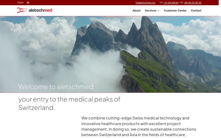 Screenshot του aletschmed.com