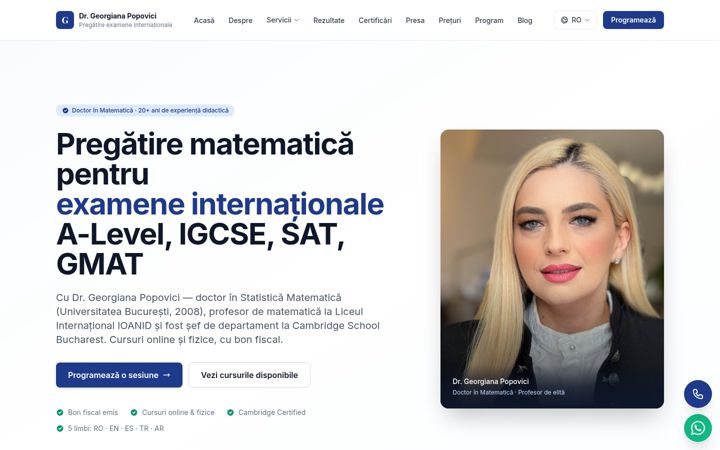 Screenshot of alevel-sat-gmat.ro