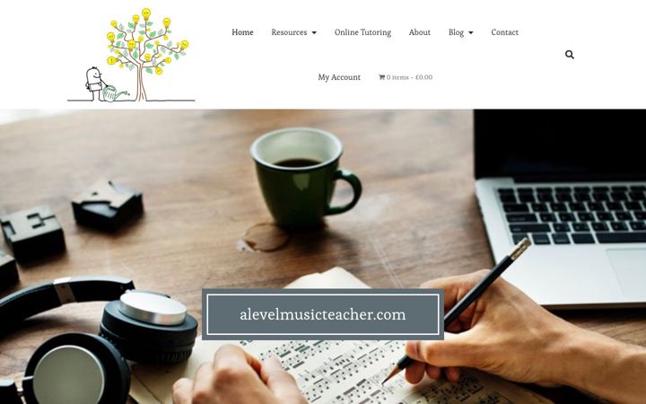 Screenshot of alevelmusicteacher.com