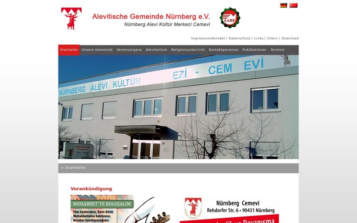 Ekrano kopija aleviten-nuernberg.de