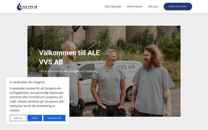 Screenshot of alevvs.se