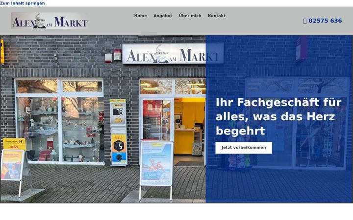 Ekrano kopija alex-am-markt.de