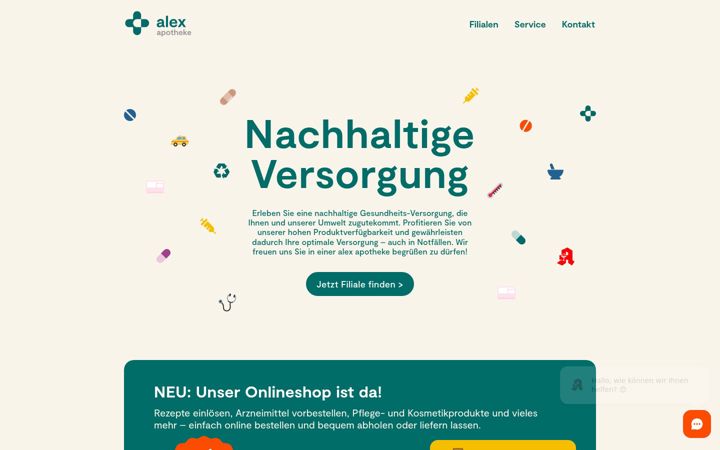Screenshot of alex-apotheke.eu