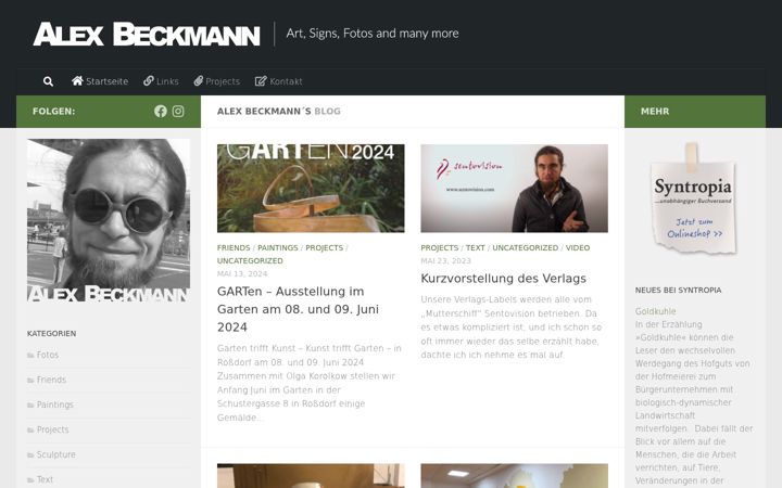 Screenshot of alex-beckmann.de