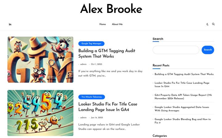 Screenshot of alex-brooke.com