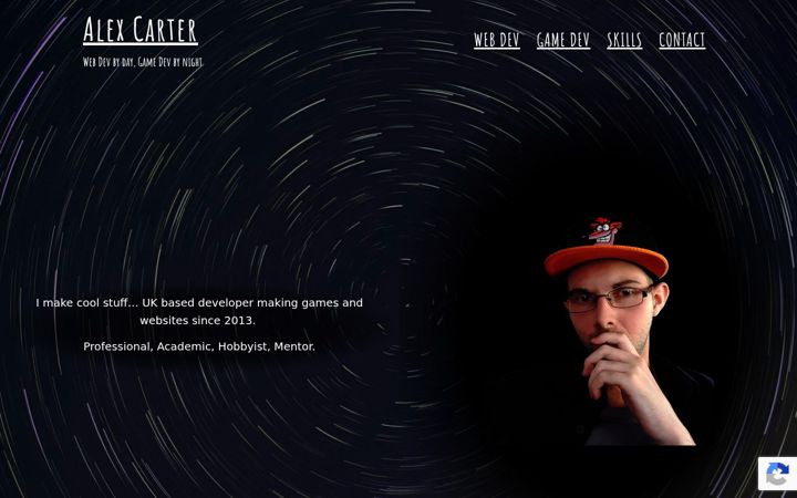 Screenshot of alex-carter.co.uk
