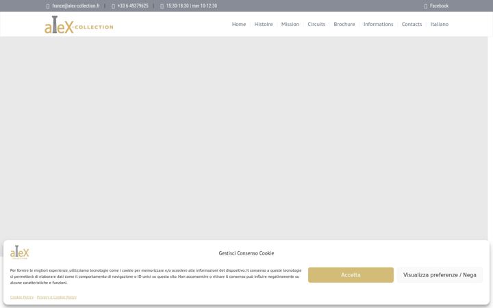 Screenshot of alex-collection.fr