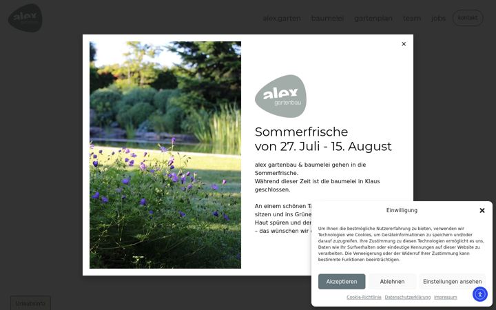 Zrzut ekranu alex-gartenbau.at