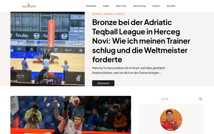 Screenshot of alex-hamm.com