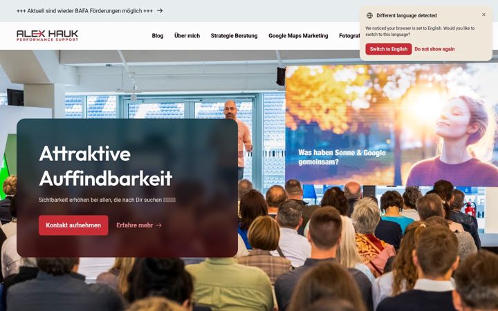 Screenshot of alex-hauk.de