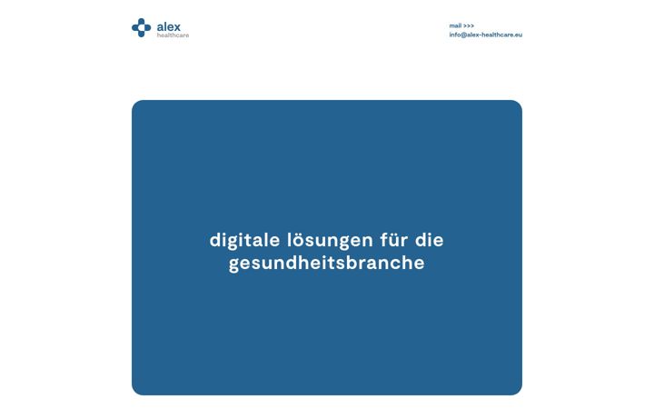 Screenshot of alex-healthcare.eu