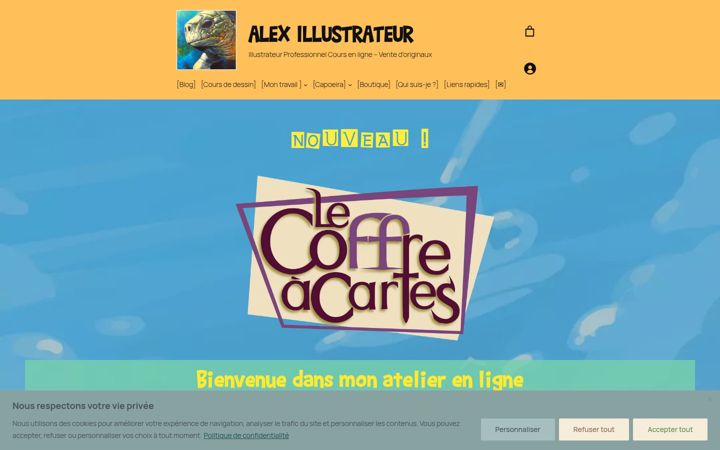 Screenshot of alex-illustrateur.net
