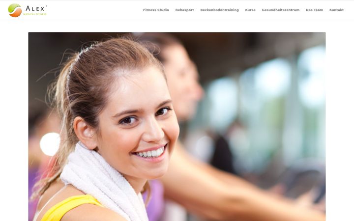 Screenshot of alex-medical-fitness.de