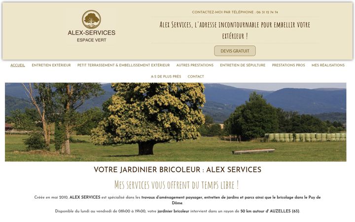 Screenshot of alex-services63.fr