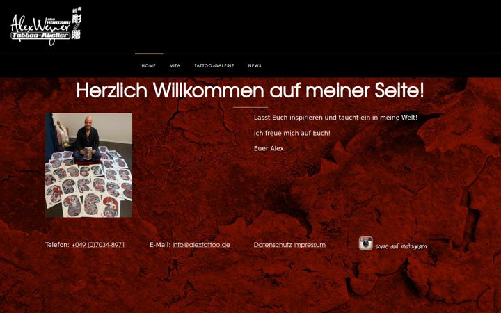 Screenshot of alex-tattoo.de
