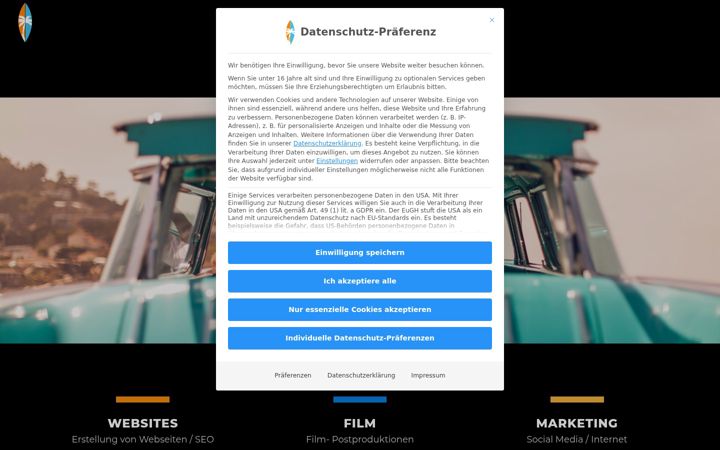 Screenshot of alex-werbung.de