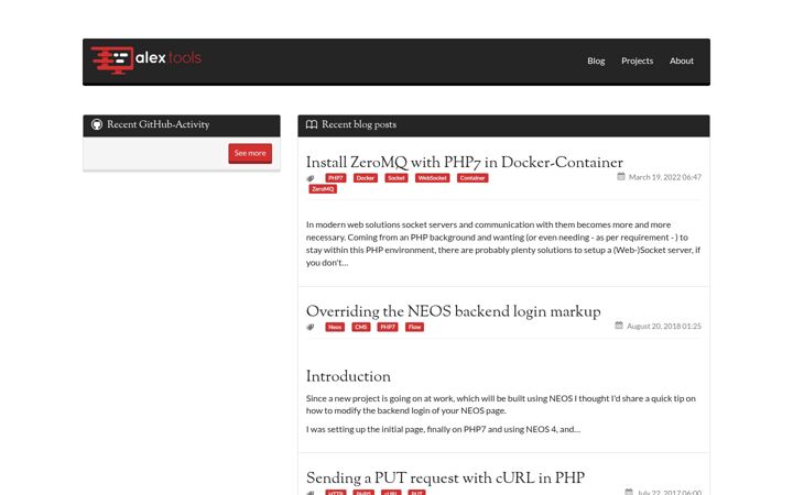 Screenshot of alex.tools