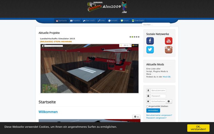 Screenshot of alex2009.de