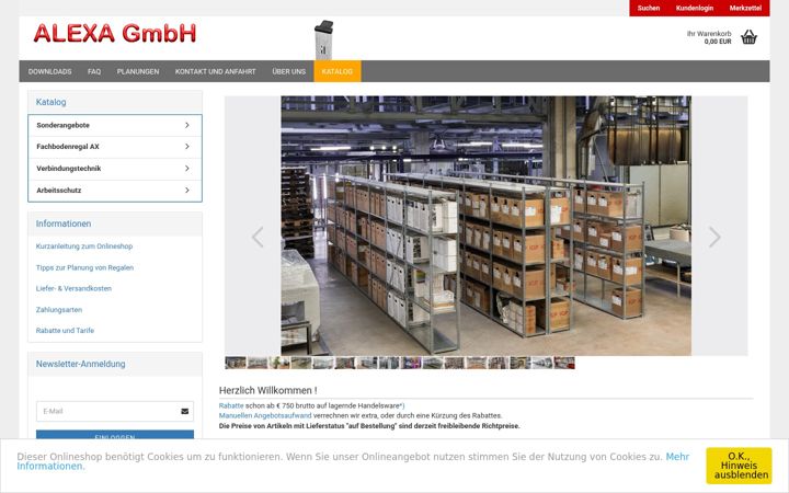 Screenshot of alexa-gmbh.at