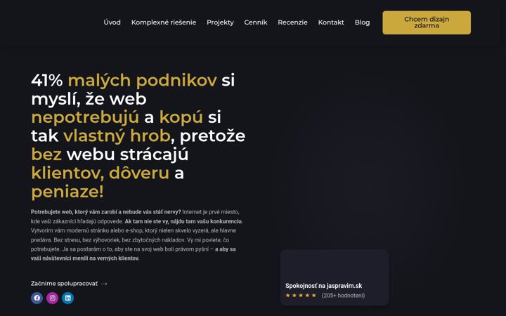 Screenshot of alexadam.sk