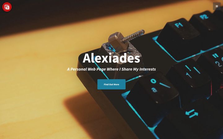 Screenshot of alexalexiades.com