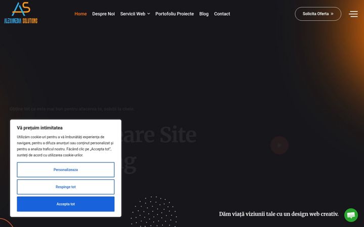 Screenshot of alexamedia-solutions.ro