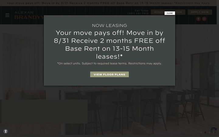 Screenshot of alexanbrandywine.com