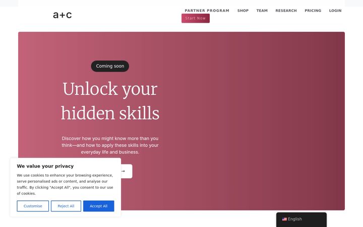 Screenshot of alexandcode.com