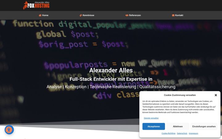 Screenshot of alexander-alles.de