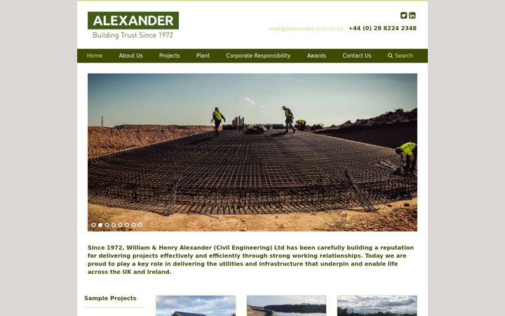 Ekraanipilt saidist alexander-civil.co.uk