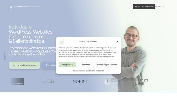 Screenshot van alexander-czasny.de