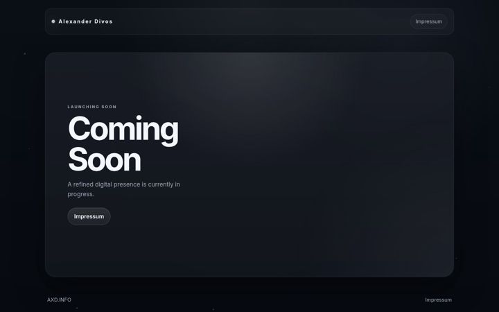 Screenshot of alexander-divos.com