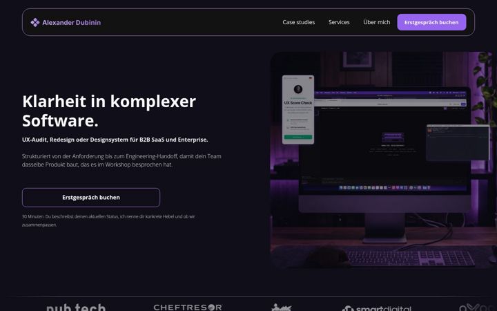 Screenshot of alexander-dubinin.de