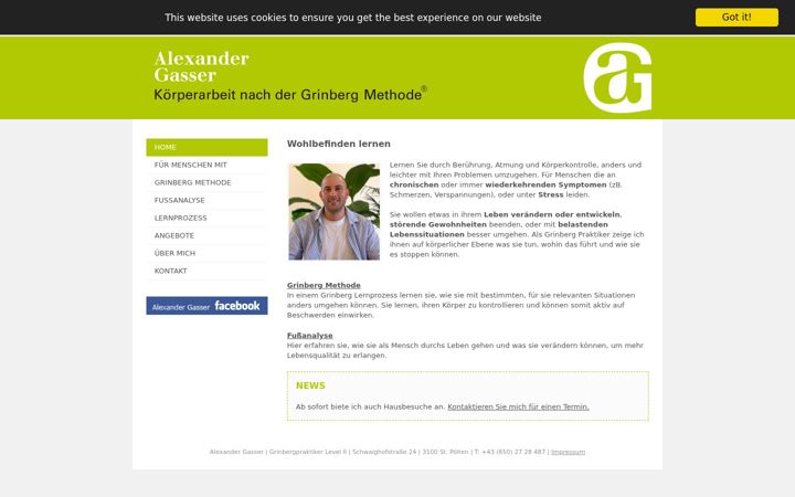 Screenshot of alexander-gasser.com