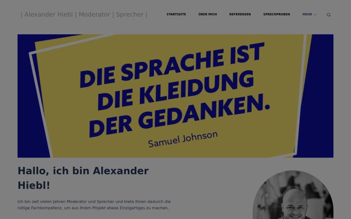 Screenshot of alexander-hiebl.de