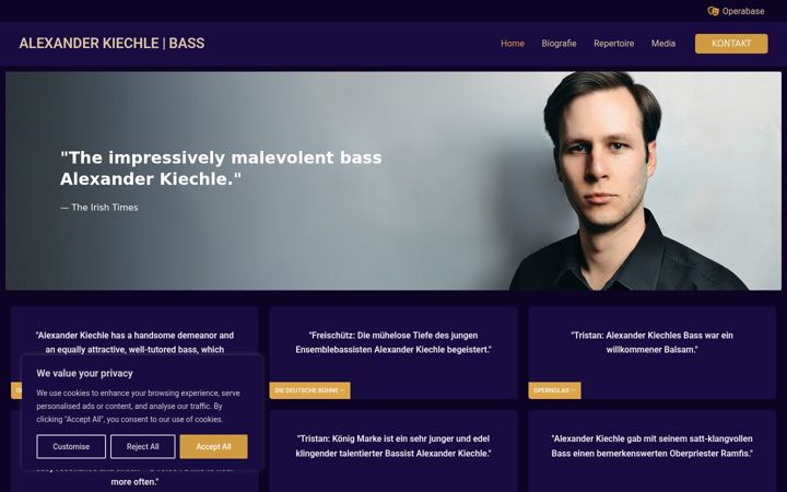 Screenshot of alexander-kiechle.com