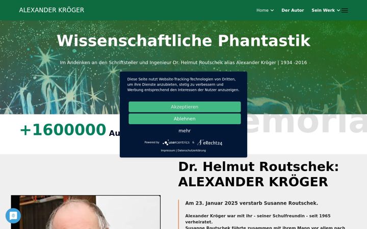 Screenshot von alexander-kroeger.de