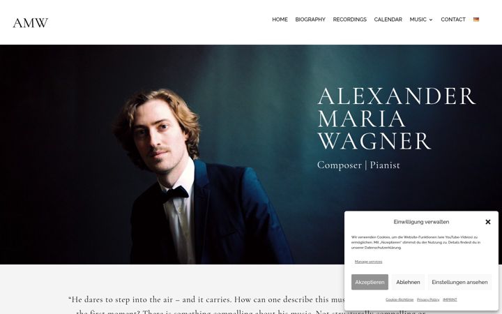 Screenshot of alexander-maria-wagner.com