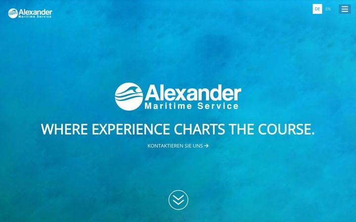 Screenshot of alexander-maritime.com