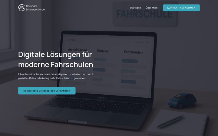 Screenshot of alexander-schwarzenberger.de