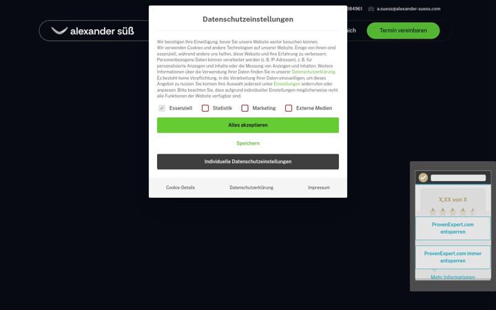 Screenshot of alexander-suess.com