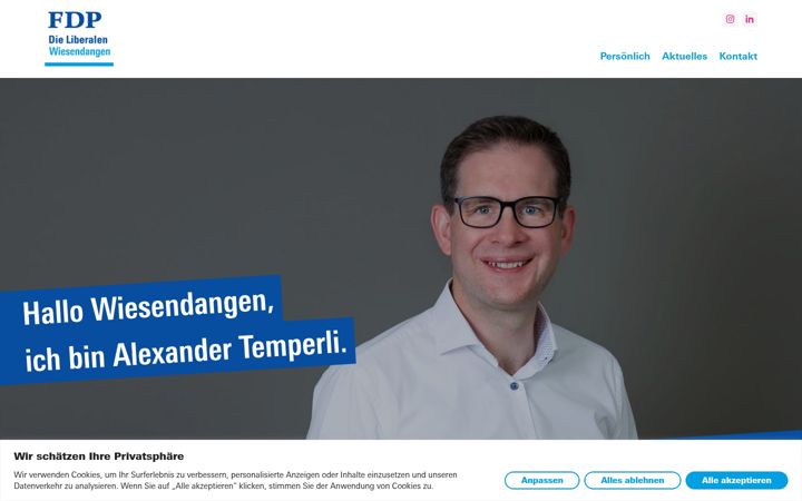 Screenshot of alexander-temperli.ch