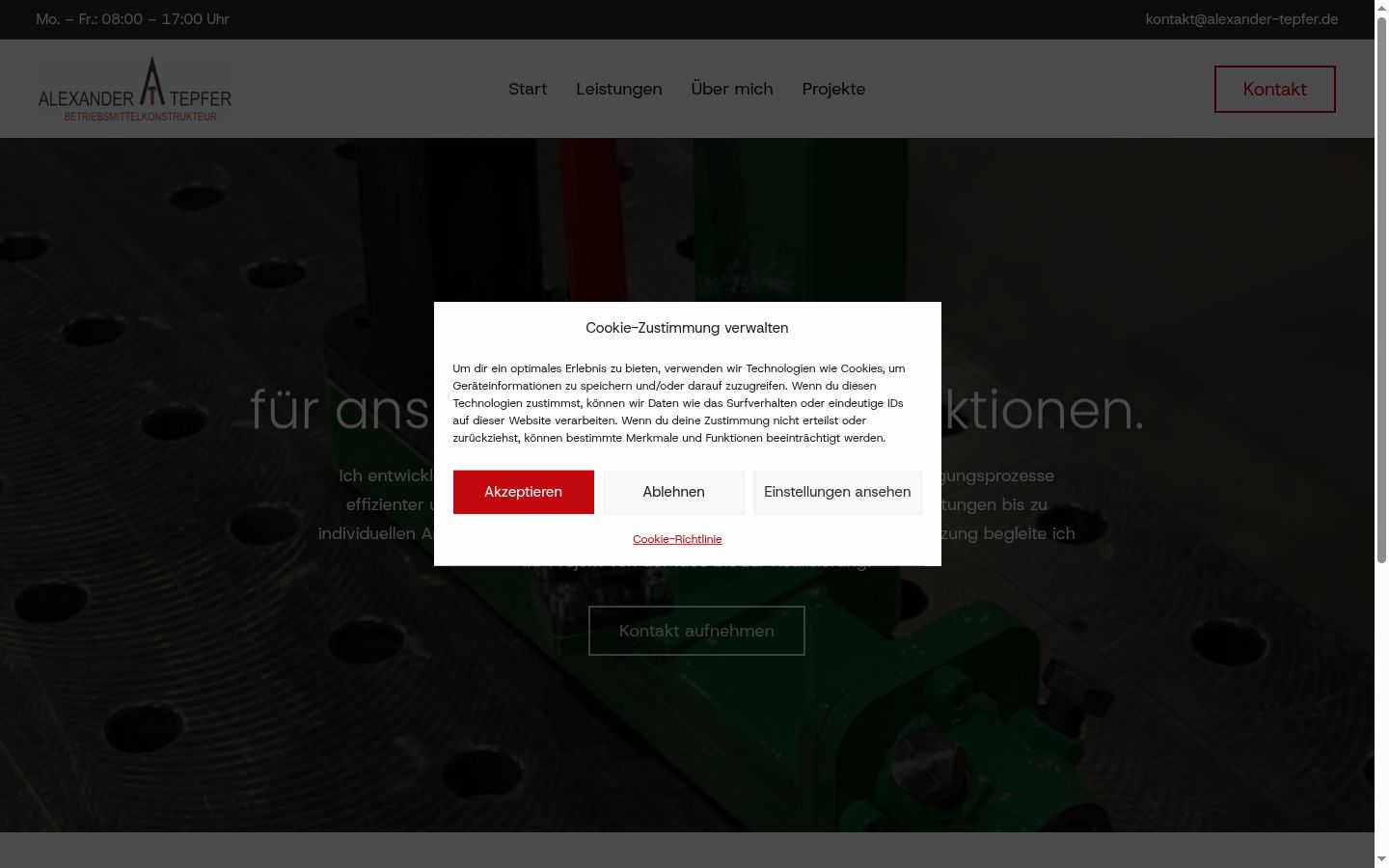 Screenshot tal-banner tal-kunsens muri qabel kwalunkwe interazzjoni
