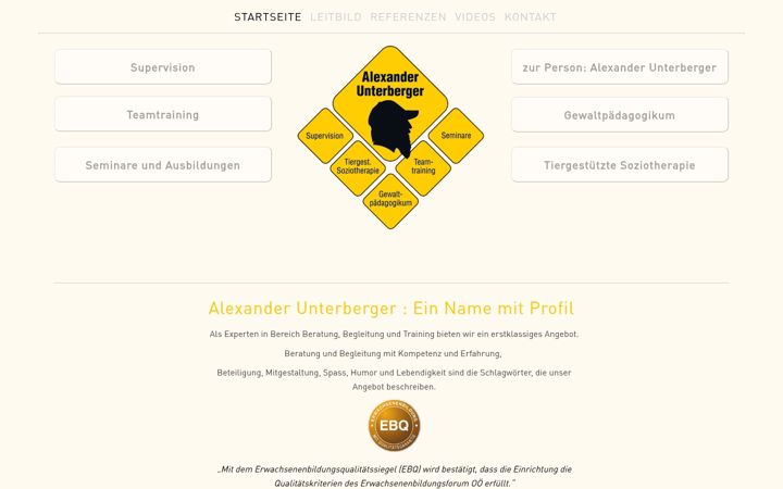 Screenshot of alexander-unterberger.at