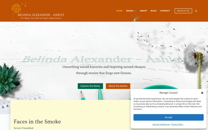 Screenshot of alexanderashley.org