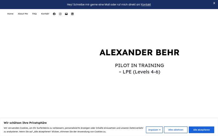 Screenshot του alexanderbehr.at